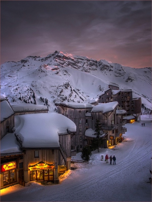Alpine Glow Sunset, Trois Vallees, The French Alps