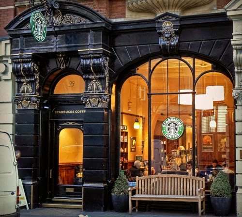 Starbucks, Leicester Square, London England